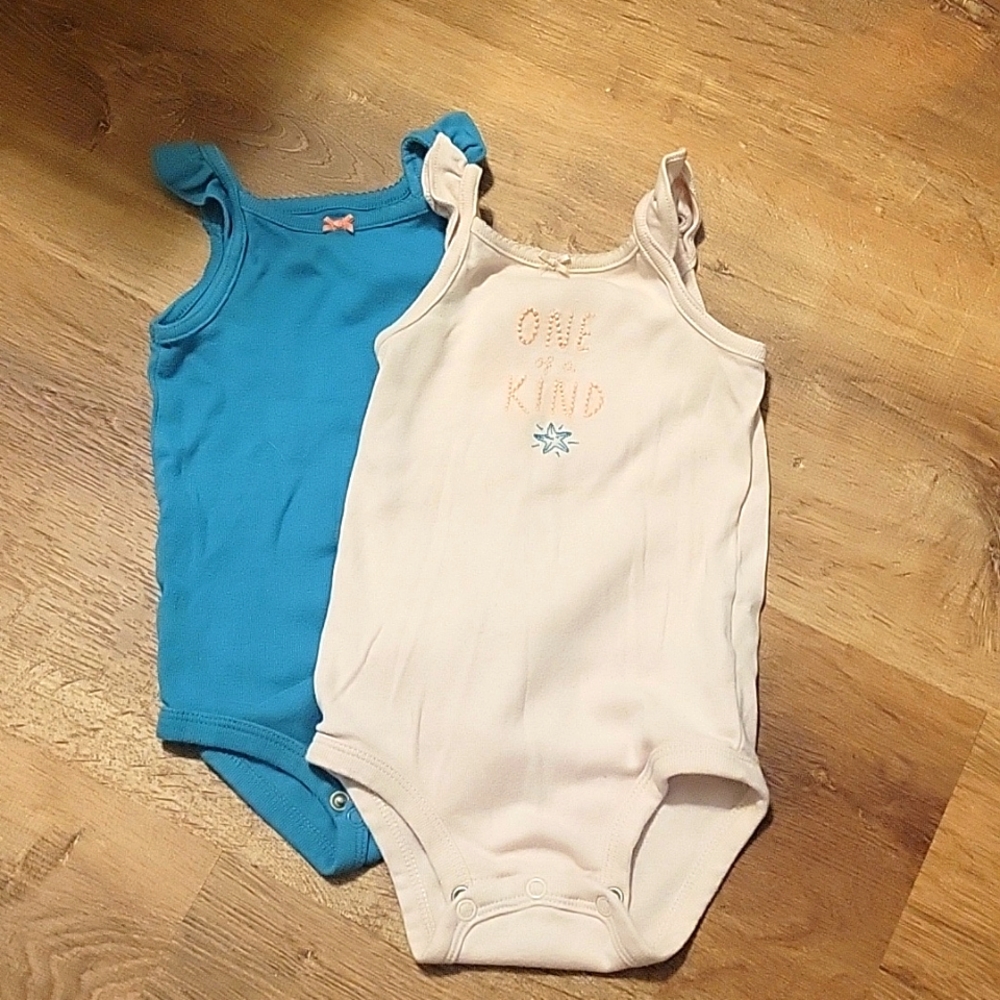 12 month tank top sleeveless onesie bundle